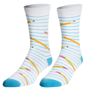 Crazy Socks - Scribble - Womens Crew Folded - Crazy Socks