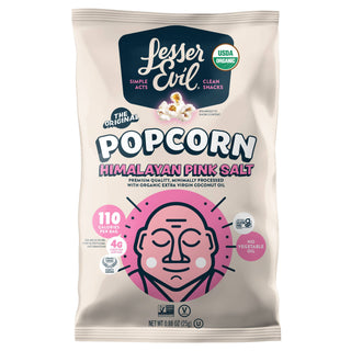 LesserEvil - Organic Popcorn, Himalayan Pink .88 oz