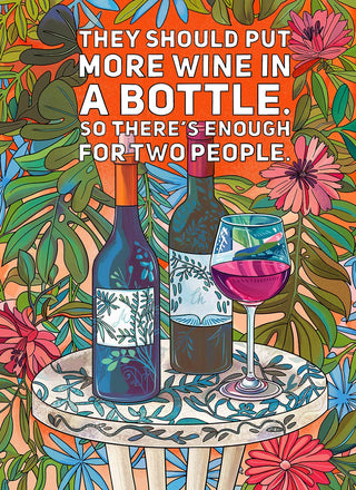 ellembee gift - More wine in the bottle- 1000 piece soft touch Jigsaw Puzzle
