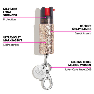 BLINGSTING - Pepper Spray | Rose Gold Glitter