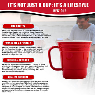 Red Cup Living - Red Cup Living Reusable Coffee Mug, 12-Ounce, Red