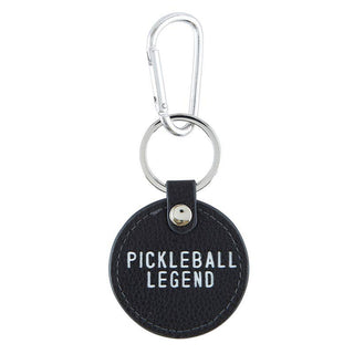 Santa Barbara Design Studio by Creative Brands - Round Leather Keychain - Pickleball Legend