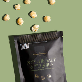 EATABLE Popcorn - Mini Pop the Salt & Tequila - Gourmet Caramel Kettle Popcorn