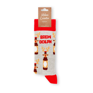 Unisex Brew-Dolph Socks: 6 - 11 - Taryn x Philip Boutique