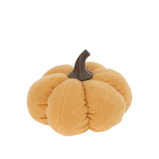 Boston International - Small Plush Saffron Yellow Pumpkin Fall Autumn Décor