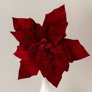 16" dia Jumbo Artificial Velveteen Poinsettia