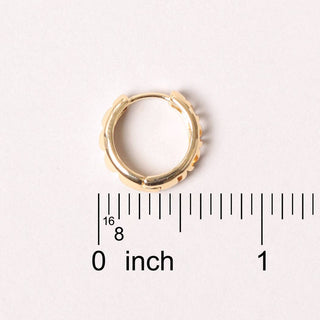 14K Gold-Dipped Two-Tone Hoops: ONE SIZE / GLD