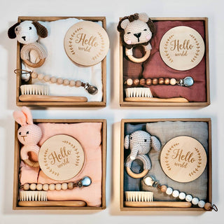 Welcome Baby Gift Box - Charming 6-Piece Set for Newborns: Blush Pink