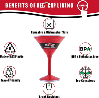 Red Cup Living - Red Cup Living Reusable Cocktail Cup, 12-Ounce, BPA Free