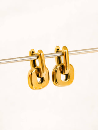 Flânerie by MAIQ - Arliss 18K Gold Non-Tarnish Link Drop Earring: 2 colors