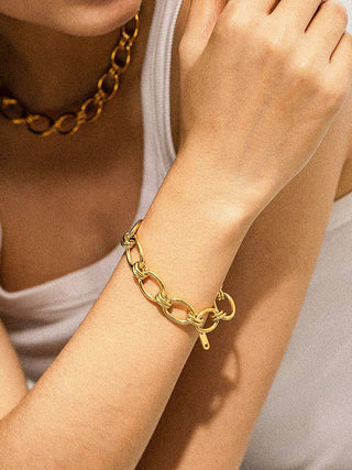 Flânerie by MAIQ - Tila 18K Gold Non-Tarnish Bold Chain Bracelet: Yellow Gold