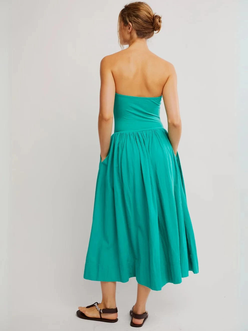 Free People x free-est Onda Tube Midi Dress in Green - Size M Free People x free-est Onda Tube Midi Dress in Green - Size M