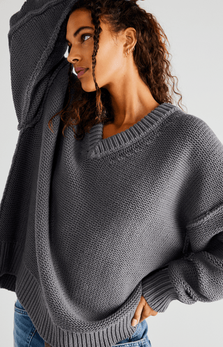 Free People Alli V-Neck Sweater
