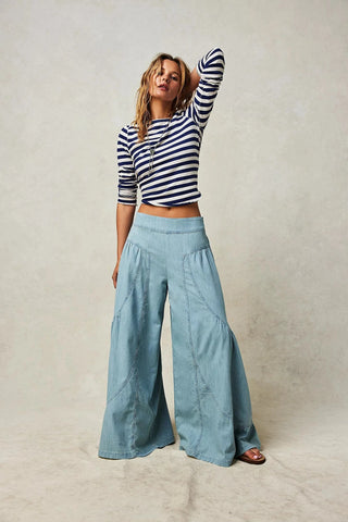 Free People - We The Free Dawn On Me Wide-Leg Jeans