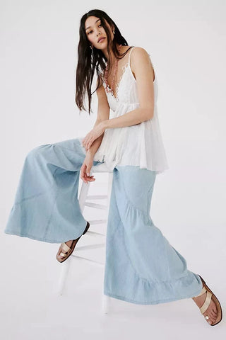 Free People - We The Free Dawn On Me Wide-Leg Jeans
