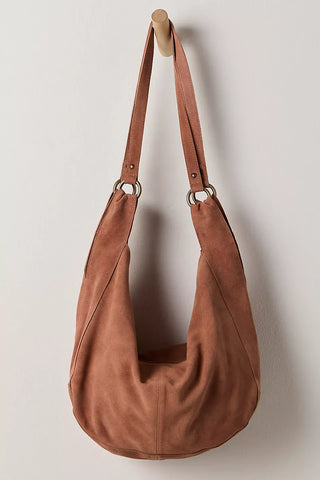 We The Free Roma Suede Hobo Tote Bag