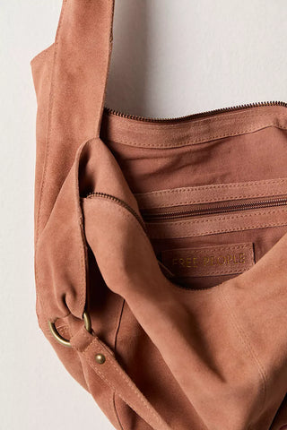 We The Free Roma Suede Hobo Tote Bag
