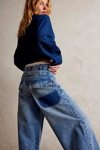 Free People Waterfalls Baggy Wide-leg Jean