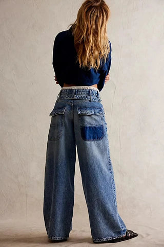 Free People Waterfalls Baggy Wide-leg Jean