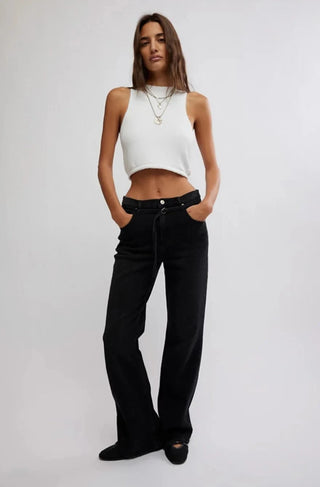 Free People We The Free Sabine Slim A-Line Jeans