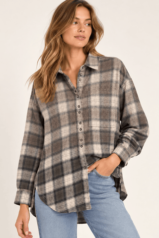 Free People Alexi Plaid Shirt