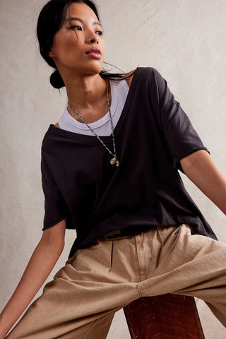 Free People - We The Free Nina V-Neck Tee