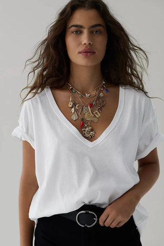 Free People - We The Free Nina V-Neck Tee