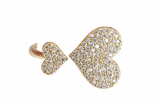 Gemelli - Double Heart Ring