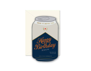 Ginger P. Designs - Birthday Brew die-cut Greeting Card