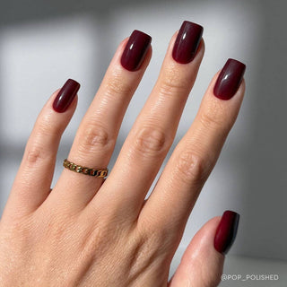 Glamnetic - Cherry Mocha Press-On Nails|Medium Square