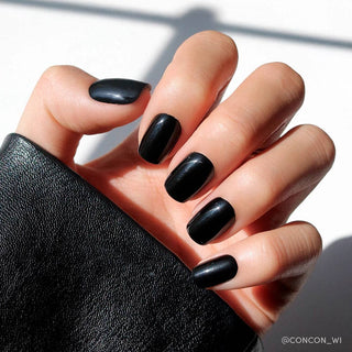 Glamnetic - Jet Black Press-On Nails | Short Squoval