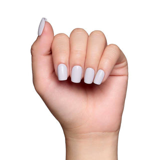 Glamnetic - Lilac Gray Press-On Nails | Short Squoval Solid Holiday