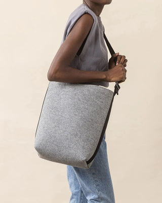 Campus Merino Wool Felt Tote - Rose Quartz