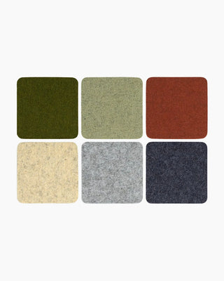 Graf Lantz Bierfilzl Merino Wool Felt Square Coaster Multi 6 Pack - Taryn x Philip Boutique