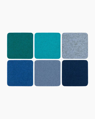 Graf Lantz Bierfilzl Merino Wool Felt Square Coaster Multi 6 Pack - Taryn x Philip Boutique