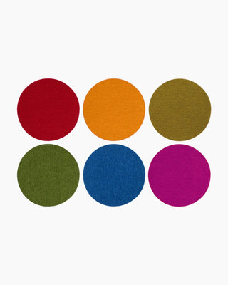 Graf Lantz Bierfilzl Merino Wool Felt Round Coaster Multi 6 Pack - Taryn x Philip Boutique