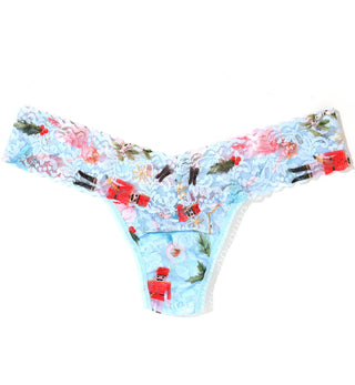 Hanky Panky Printed Signature Lace Low Rise Thong Ballerina Dreaming