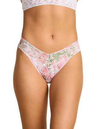 Hanky Panky Printed Signature Lace® Original Rise Thong Rococo Rose