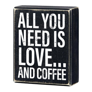Box Art Sign - And Coffee
