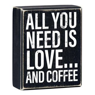Box Art Sign - And Coffee