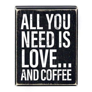 Box Art Sign - And Coffee