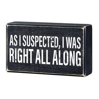 Box Art Sign- Was Right