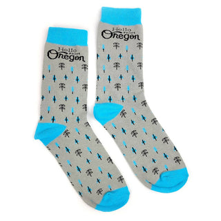 Hello From Oregon - Oregon Burst Socks