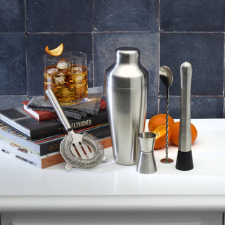 Houdini Barware - Houdini Satin Stainless Steel 5pc Bar Tool Set