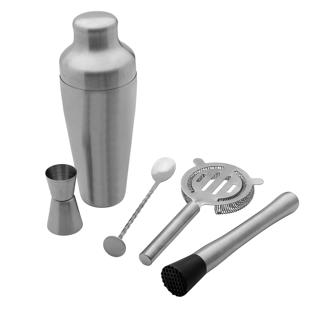 Houdini Barware - Houdini Satin Stainless Steel 5pc Bar Tool Set ...