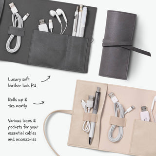 if USA - Bookaroo Travel Tech Tidy: Charcoal