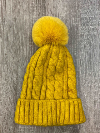 Beanie with Pom Pom - Two Colors - Taryn x Philip Boutique