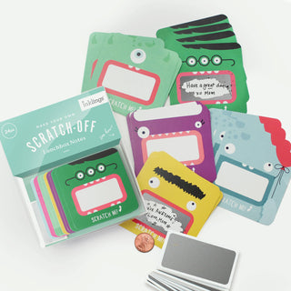 Inklings Paperie - Scratch-off Lunchbox Notes - Monsters