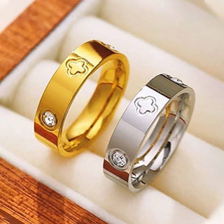 JOSSLYN by wall to wall - 18K STAINLESS STEEL TARNISH FREE BAND RING | 40R140