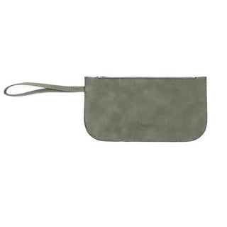 Faux Suede Wristlet - Green - Taryn x Philip Boutique